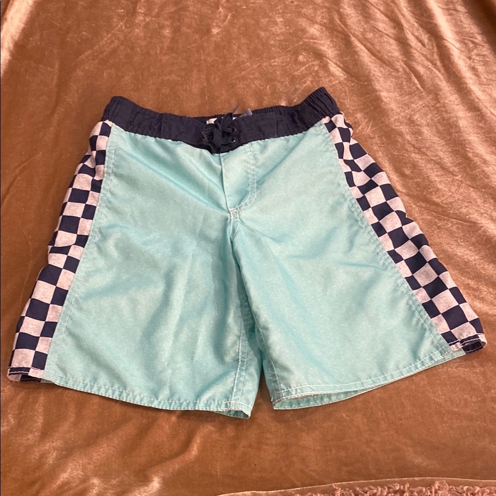 Old Navy Navy and White Mesh Lined Shorts